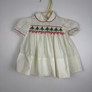 Baby Togs Christmas Smocked dress size 12 months